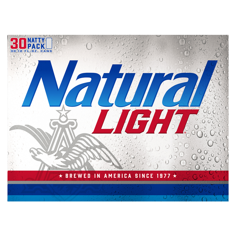 Natural Light 30pk 12oz Cans 4.2% ABV