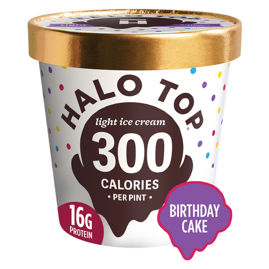 Halo Top Birthday Cake Light Ice Cream Pint