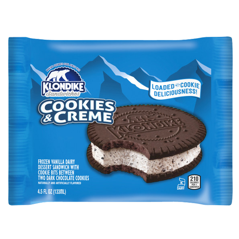 Klondike Cookies & Cream Ice Cream Sandwich 1ct