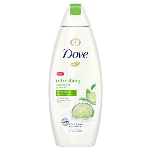 Dove Refreshing Cool Moisture Cucumber & Green Tea Body Wash 12oz