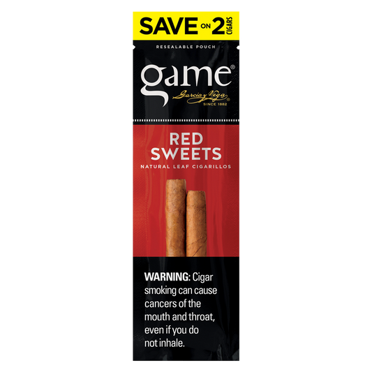 Game Red Sweets Foil Fresh Cigarillos 2ct