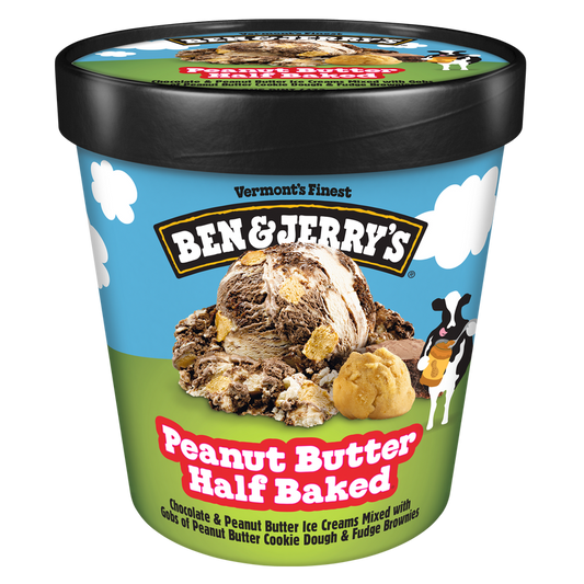 Ben & Jerry's Peanut Butter Half Baked Ice Cream Pint