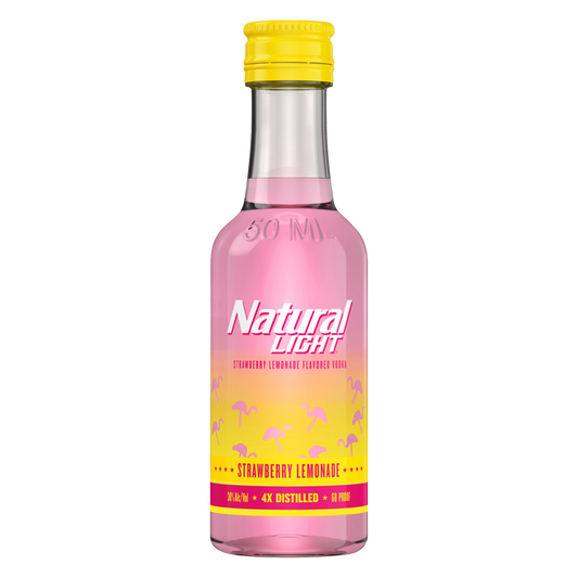 Natural Light Strawberry Lemonade Vodka 50ml (60 Proof)