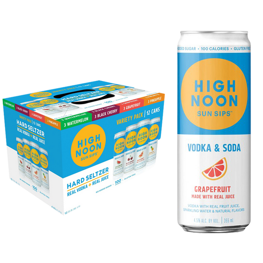 High Noon Vodka Hard Seltzer Variety 12pk 12oz Can 4.5% ABV