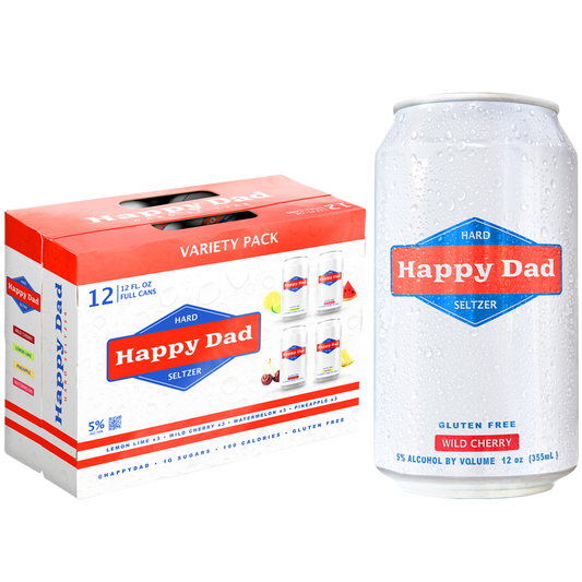 Happy Dad Hard Seltzer Variety 12pk 12oz Can 5.0% ABV