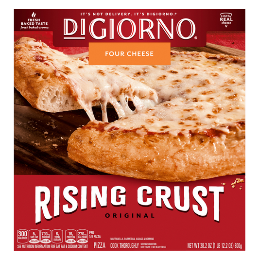 DiGiorno Frozen Original Rising Crust Four Cheese Pizza, 28.2oz