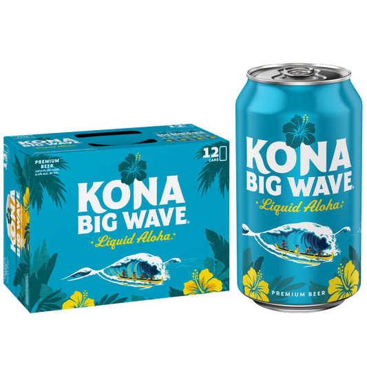 Kona Big Wave Premium Beer 12pk 12oz Cans 4.4% ABV