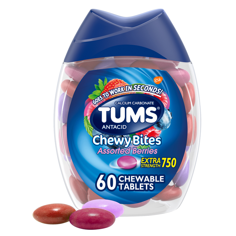 Tums Chewy Bites Assorted Berries 60ct
